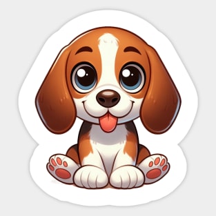 Cute Beagle Sticker